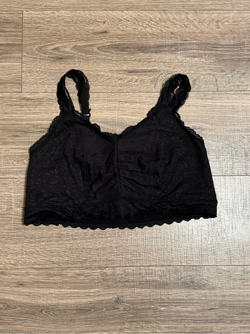 torrid Black Lace Bralette with Scalloped Trim